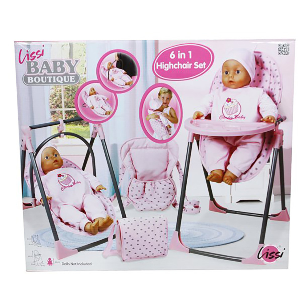 Buy Lissi Baby Doll 6in1 Convertible Highchair Play Set Toys"R"Us