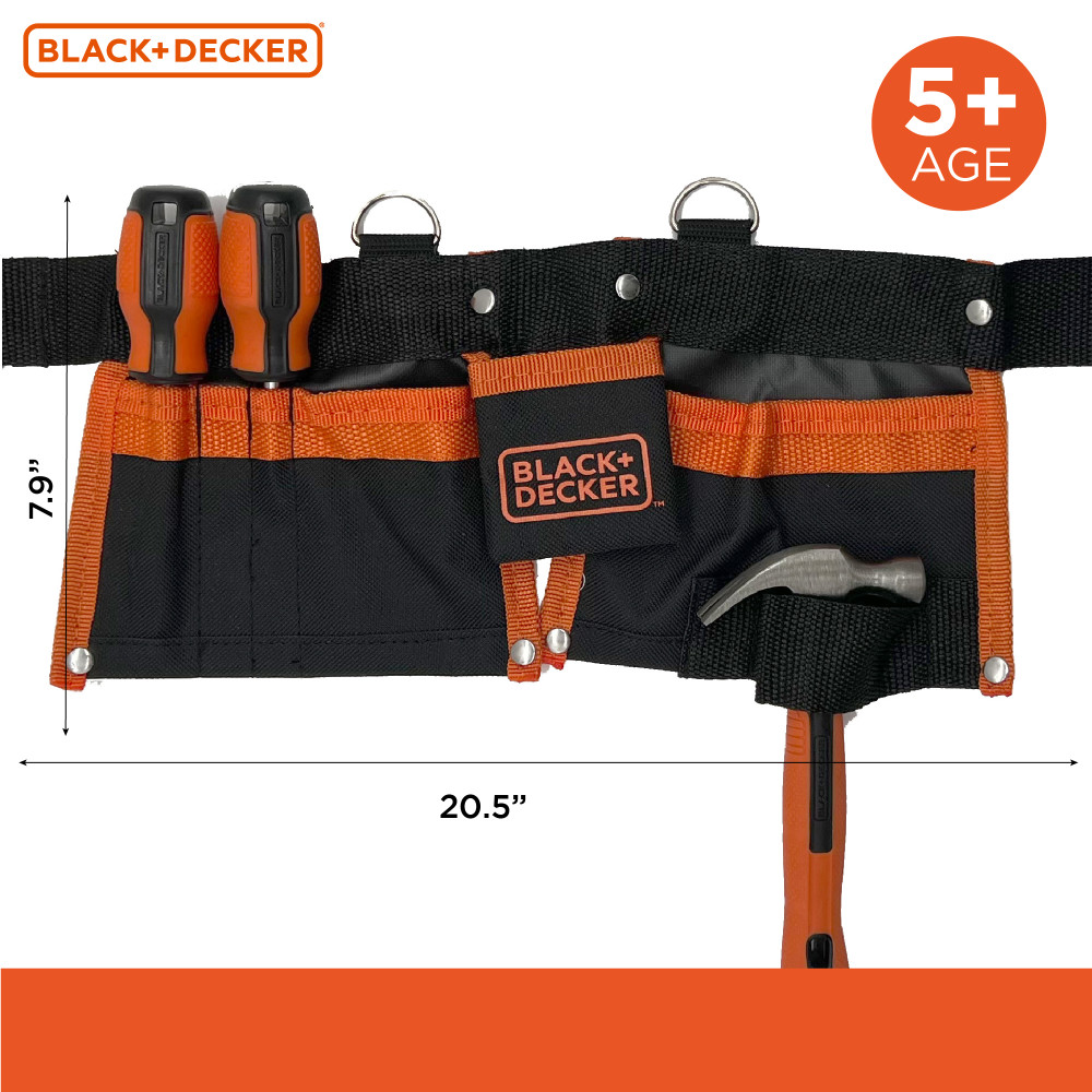 Buy Black and Decker Kids Tool belt ? Pretend Play Belt for tools with