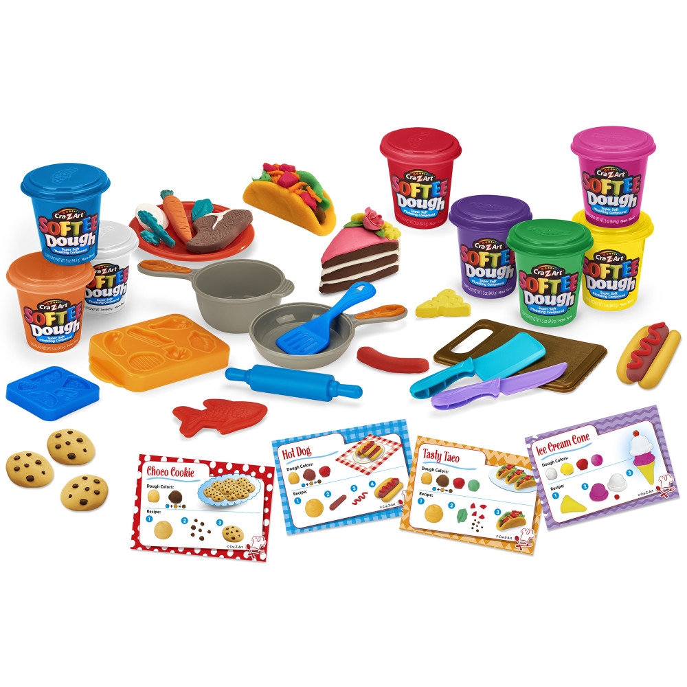 Buy Softee Dough Super Chef Set CraZArt, 50pc Set, Create Dough