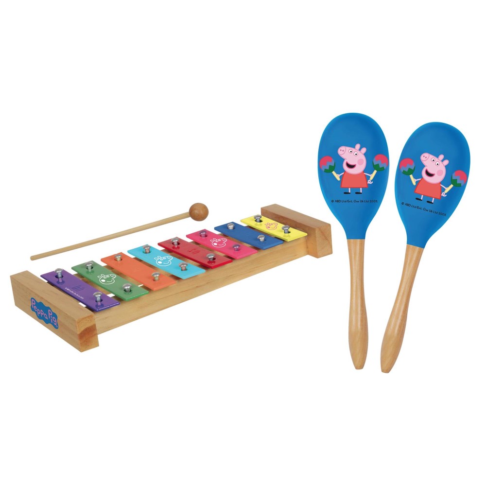 Buy Peppa Pig Wood Xylophone & Maracas Combo Set Toys"R"Us