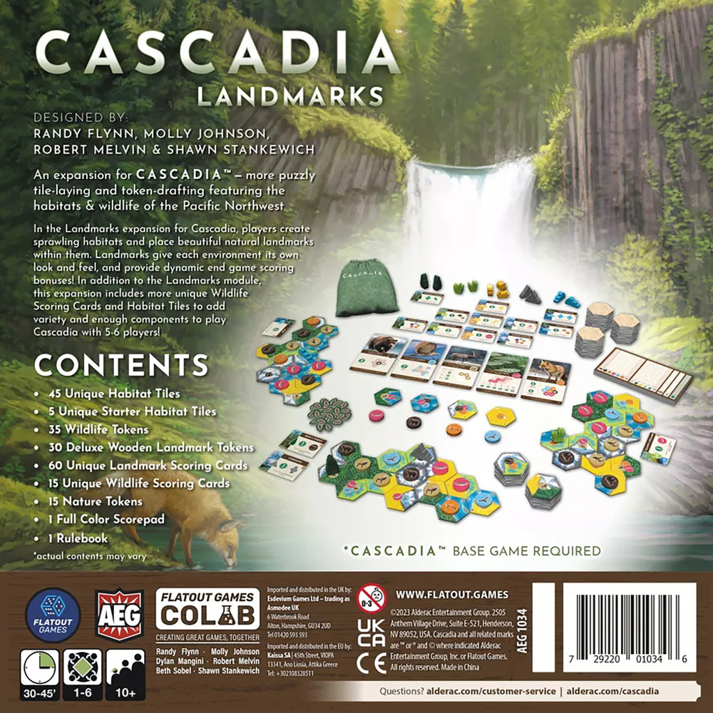 Buy AEG Cascadia Landmarks Expansion, Puzzle & Tile Placement Board
