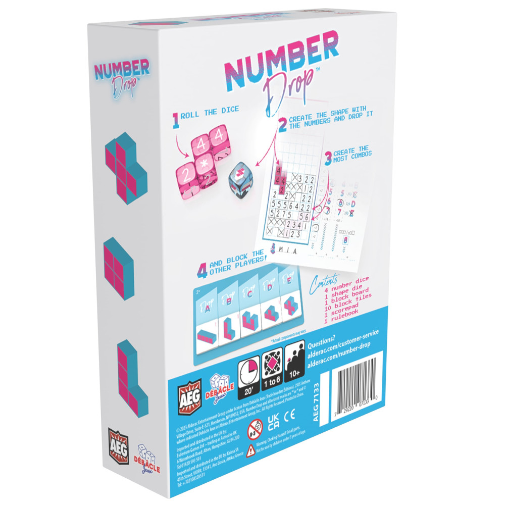 Number Drop - Retro Roll & Write, Video Game Theme image number null