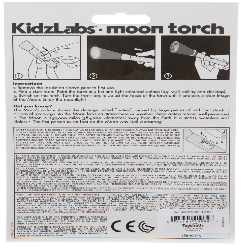 Buy 4M Kidz Labs Moon Torch Kit Toys