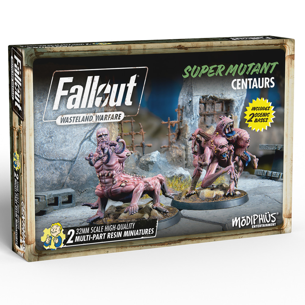 Modiphius Fallout Wasteland Warfare - Super Mutants Tabitha & Raul Miniatures Set