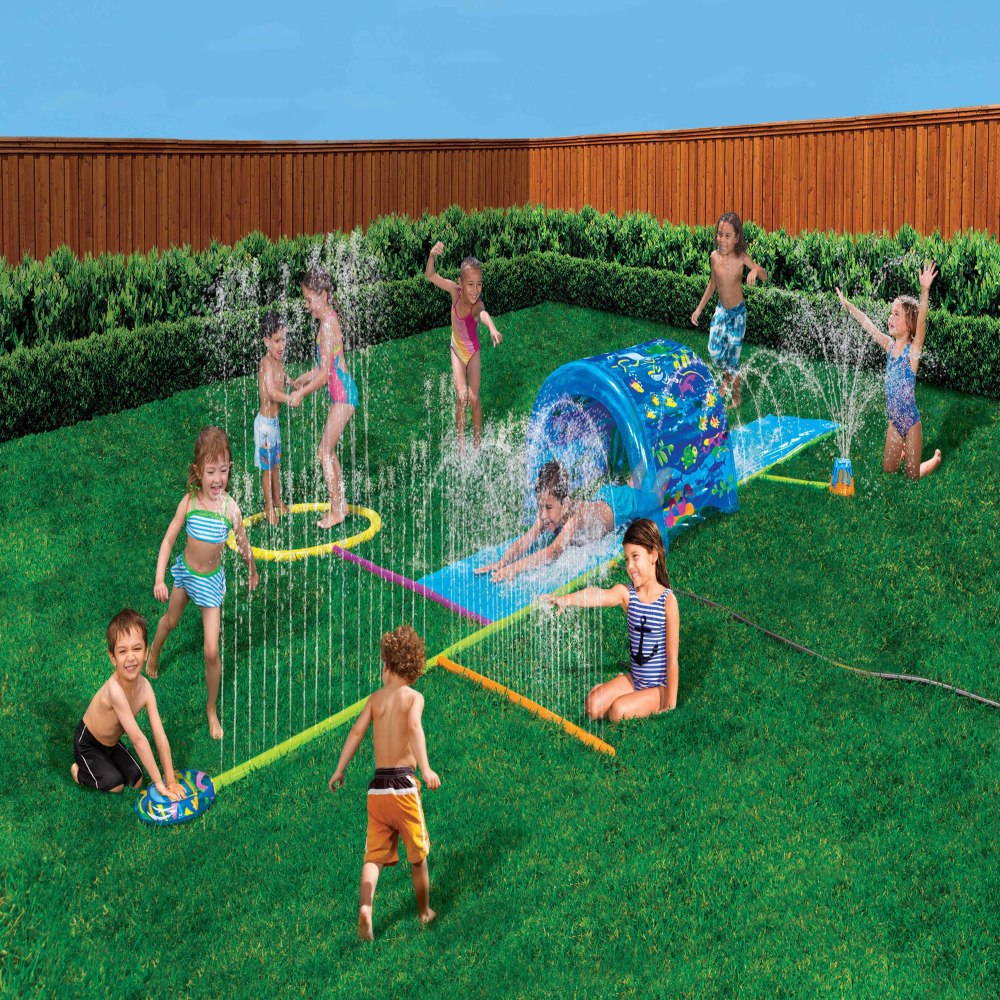 Buy Banzai Splash 'N Slide Sprinkler Park 6 Refreshing Sprinkler Activities Toys"R"Us