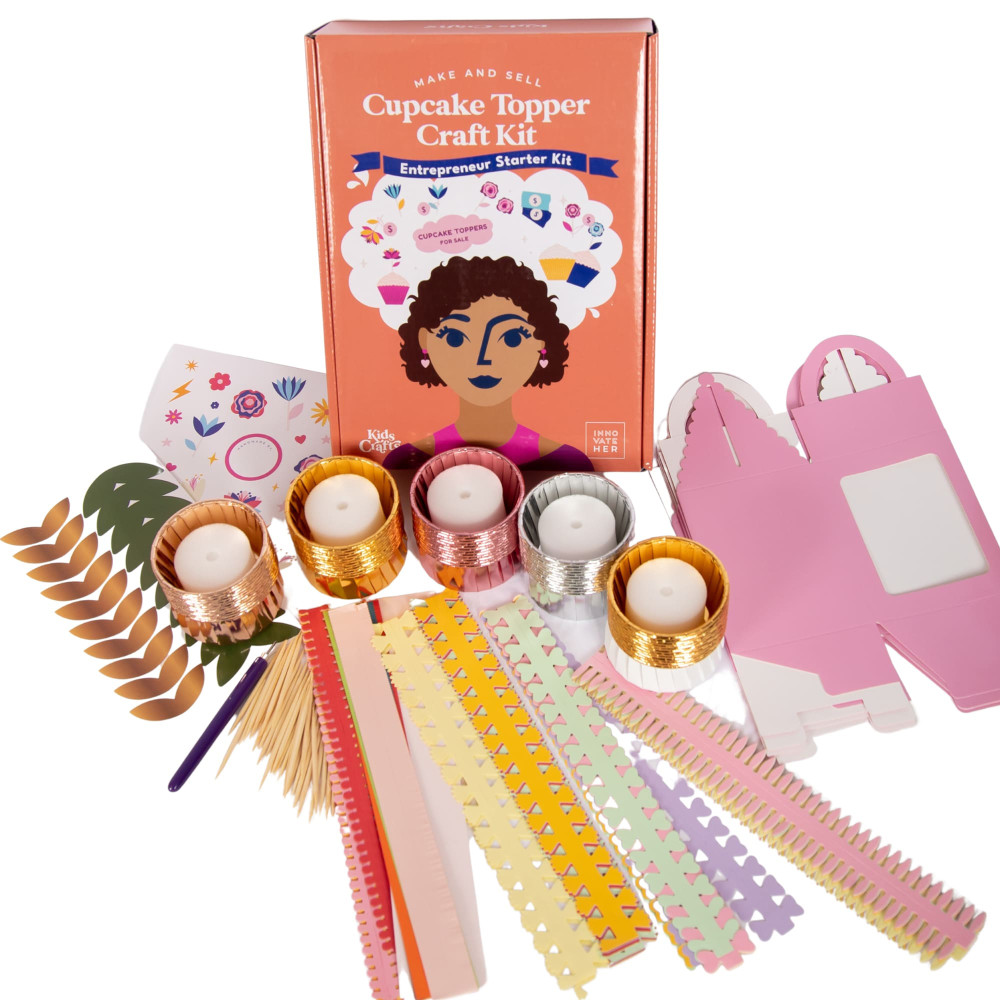 Buy Kids Crafts Make & Sell Cupcake Topper Craft Kit Business